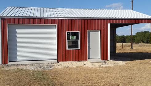 Material And Colors Metal Shops And Barns Builders In Texas